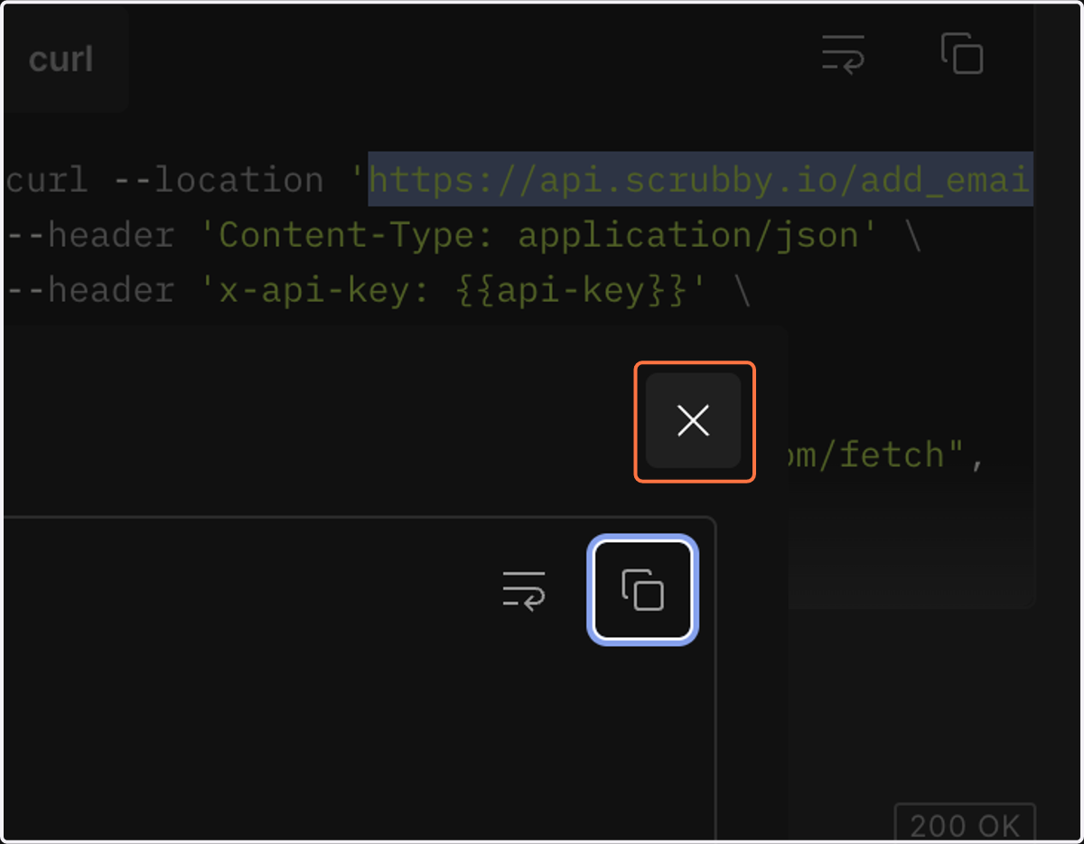Click on Modal