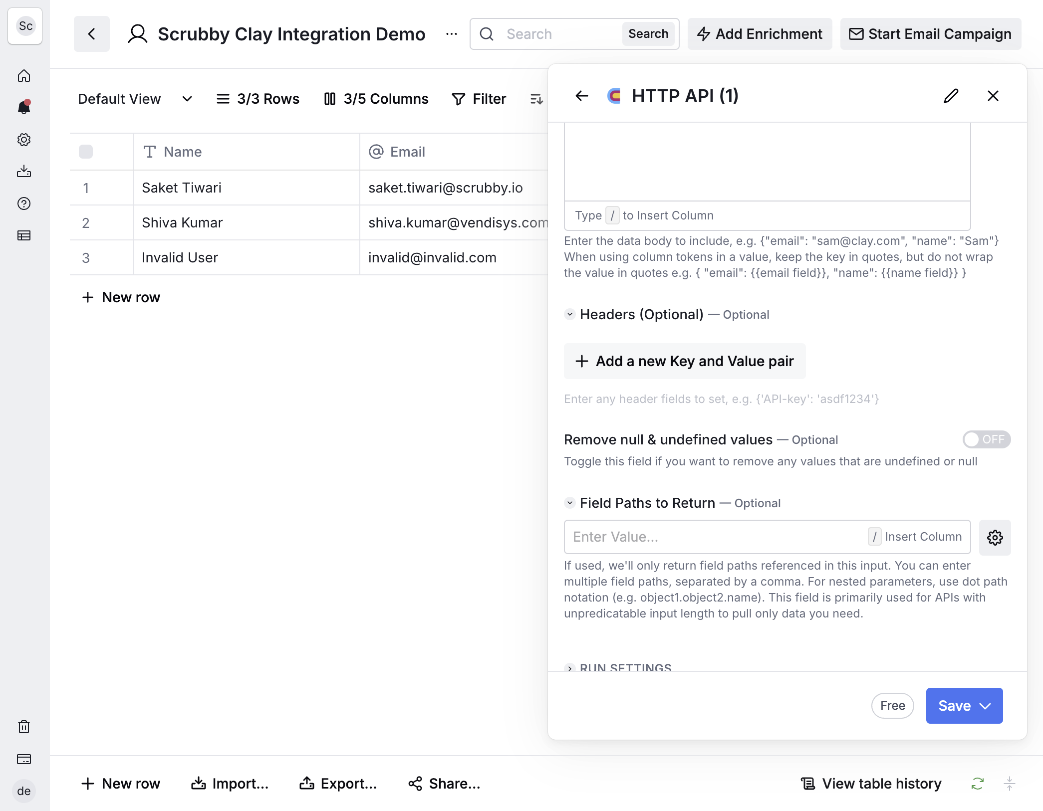Click on Add a new Key and Value pair