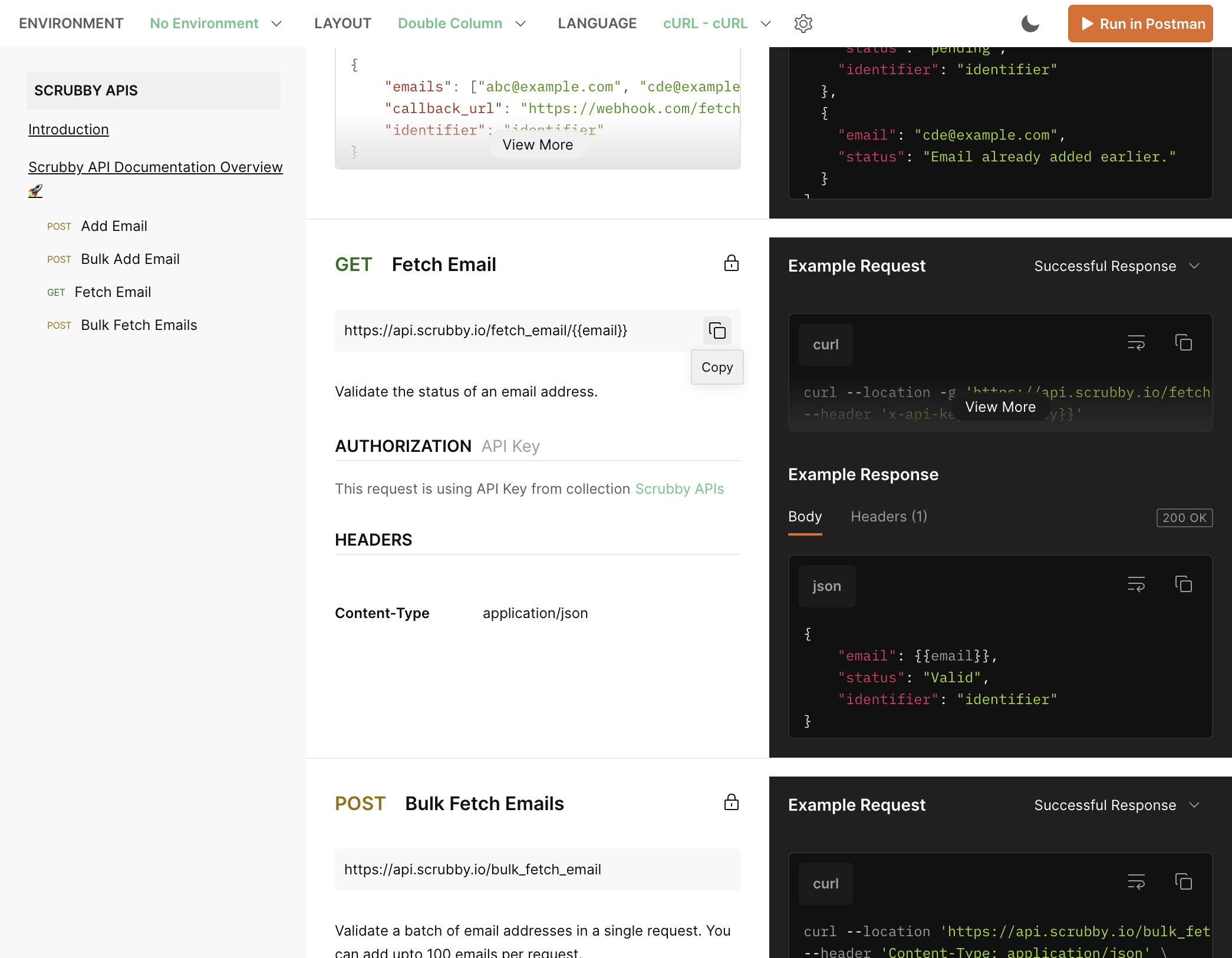 Click on https://api.scrubby.io/fetch_email/{{email}}