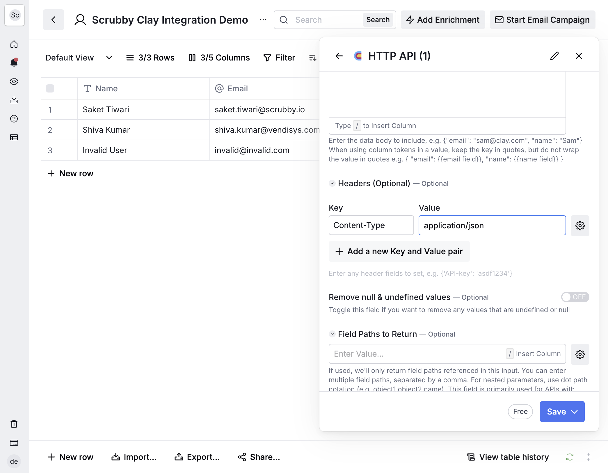 Click on Add a new Key and Value pair