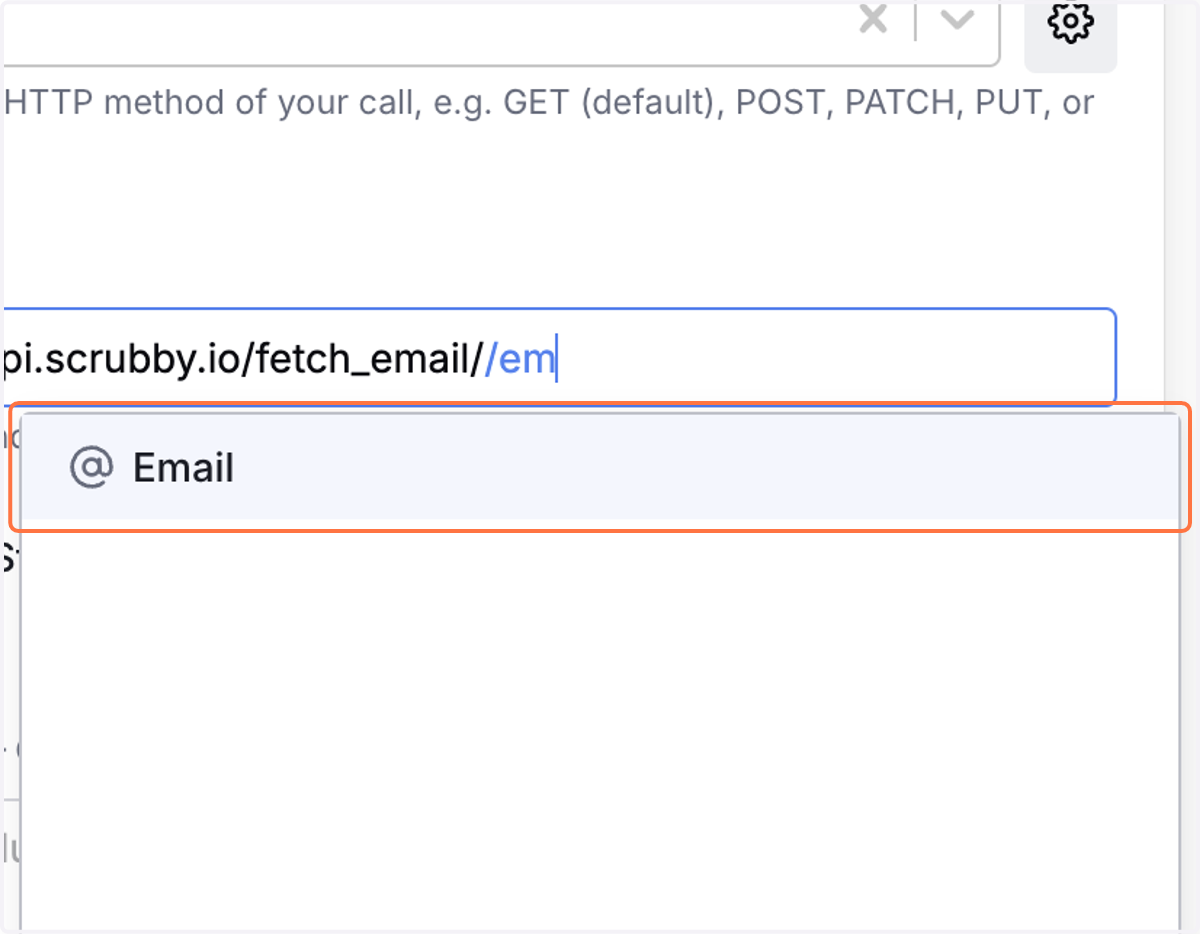 Click on Email