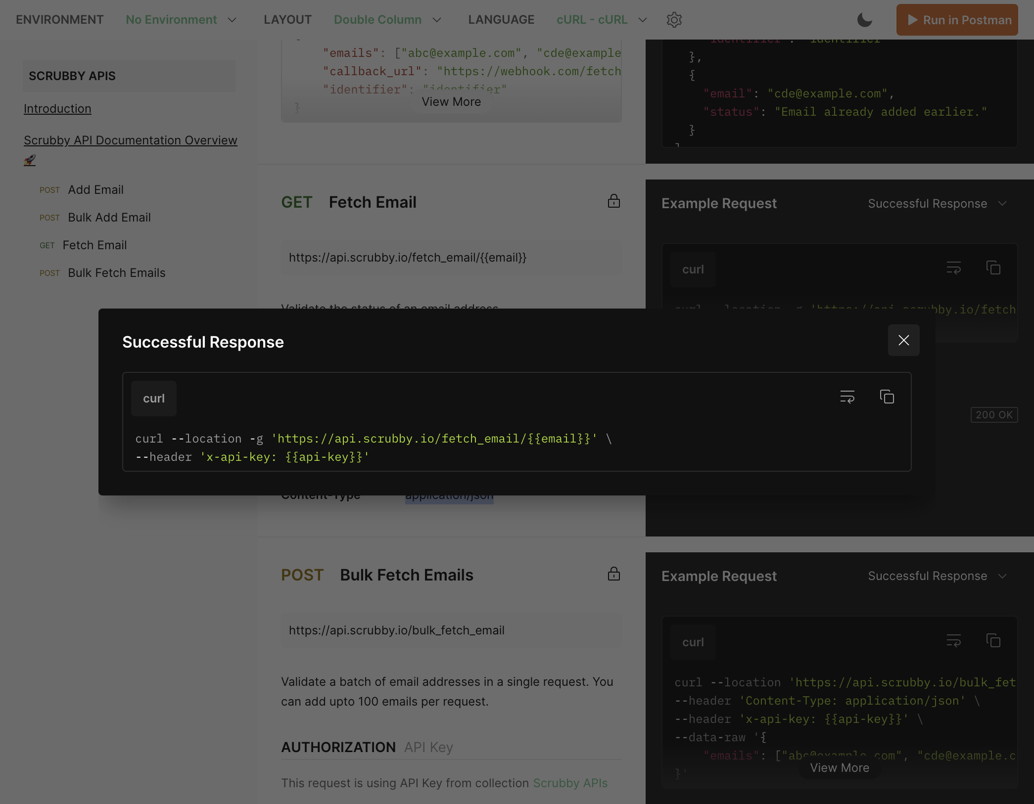 Click on Modal