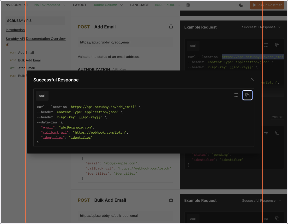 Click on Modal