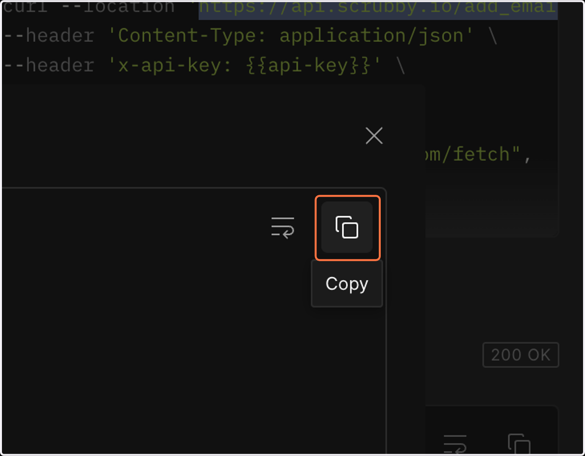 Click on Modal