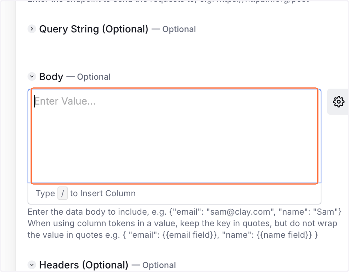 Click on Enter Value...…