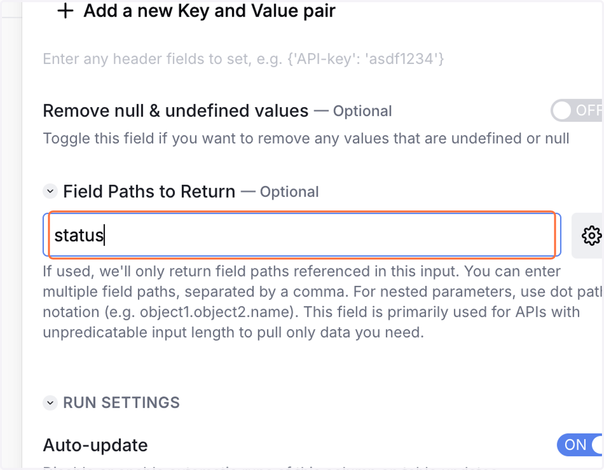 Type status