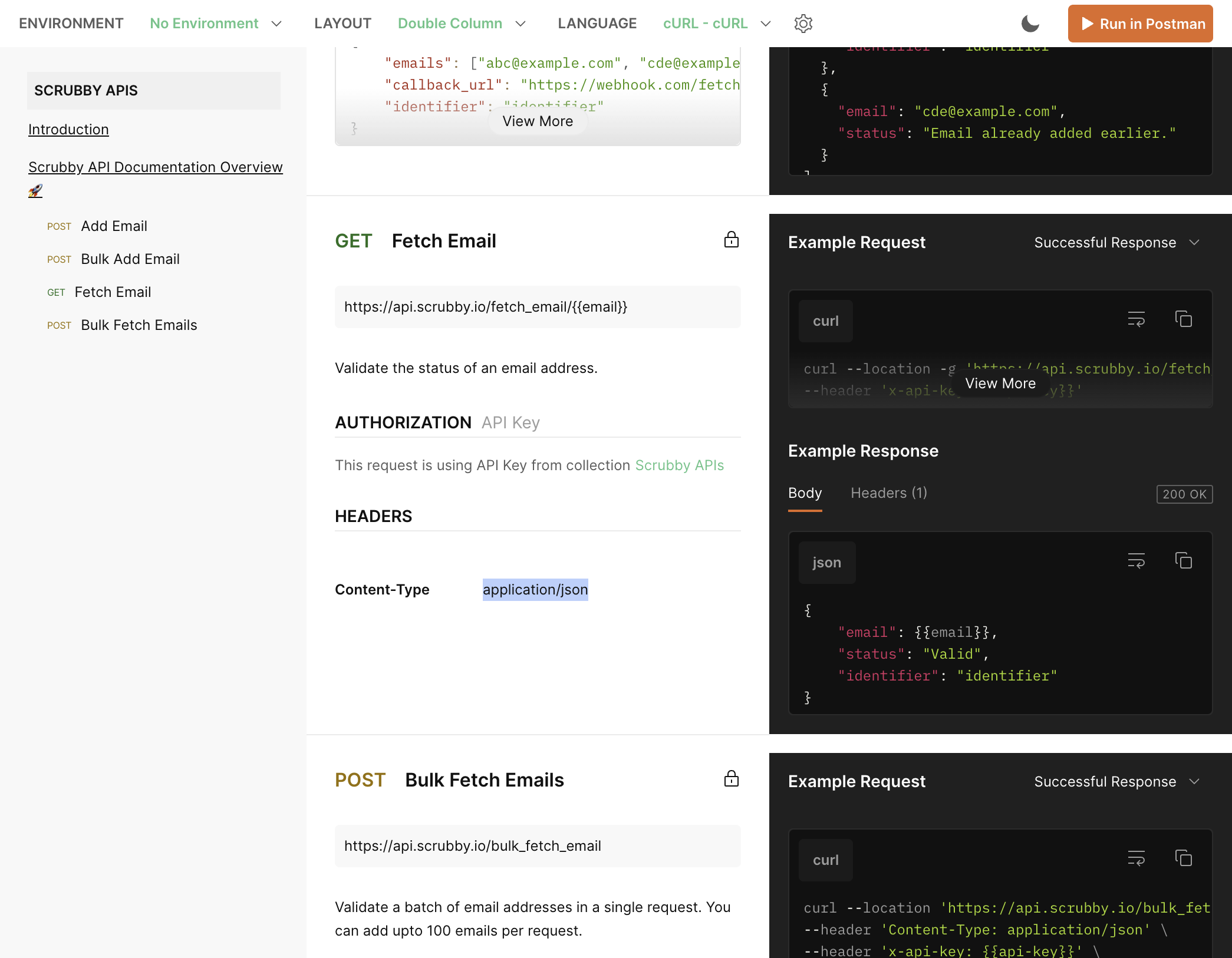 Copy text titled "application/json "