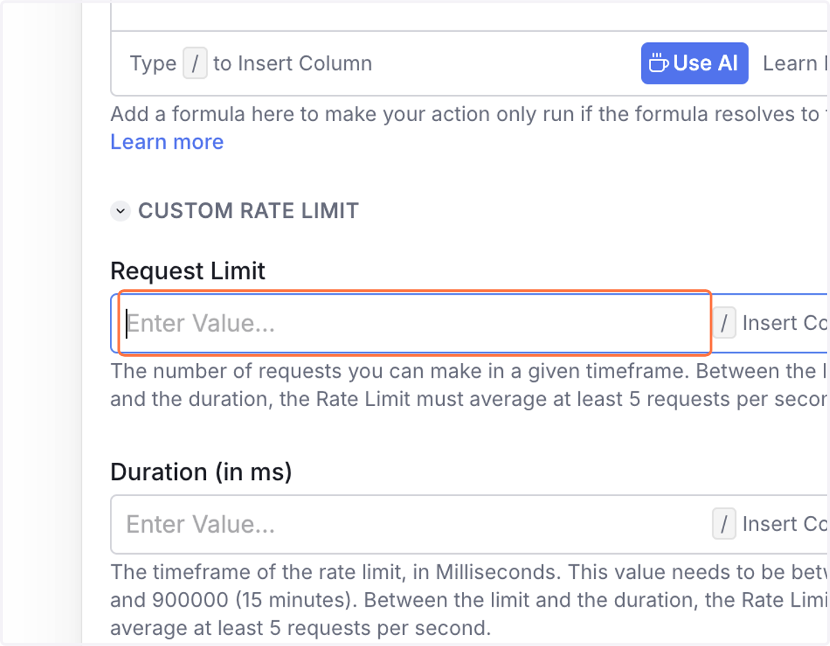 Click on Enter Value...…