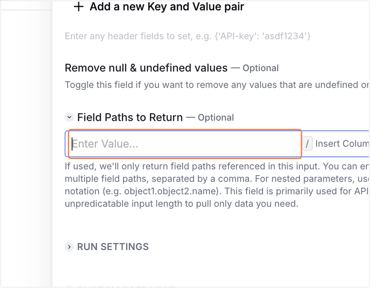 Click on Enter Value...…