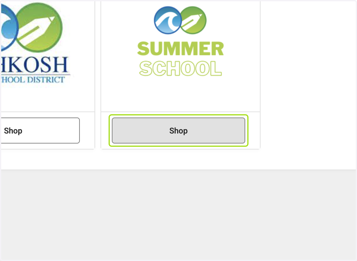Click on Shop