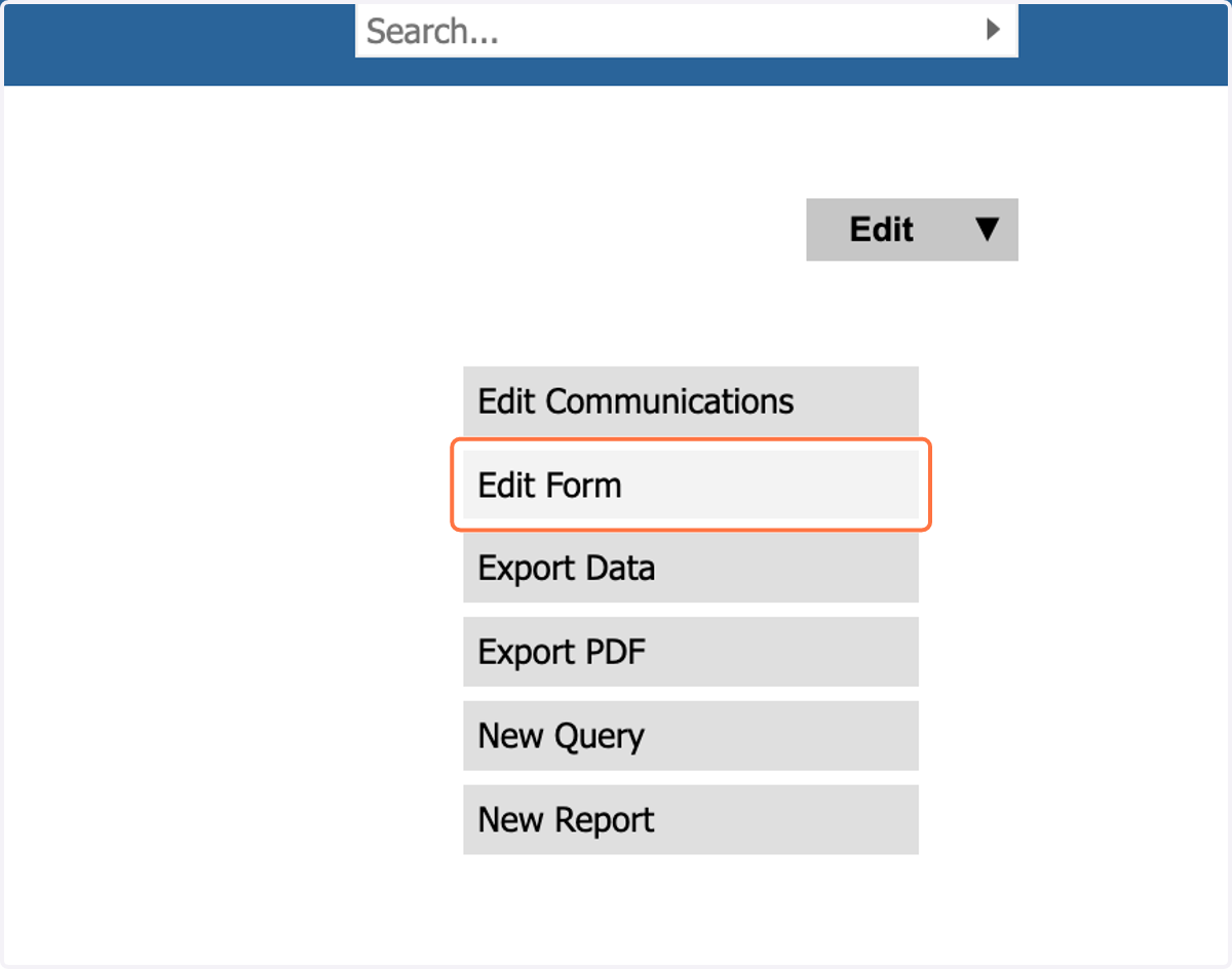 Click on Edit Form
