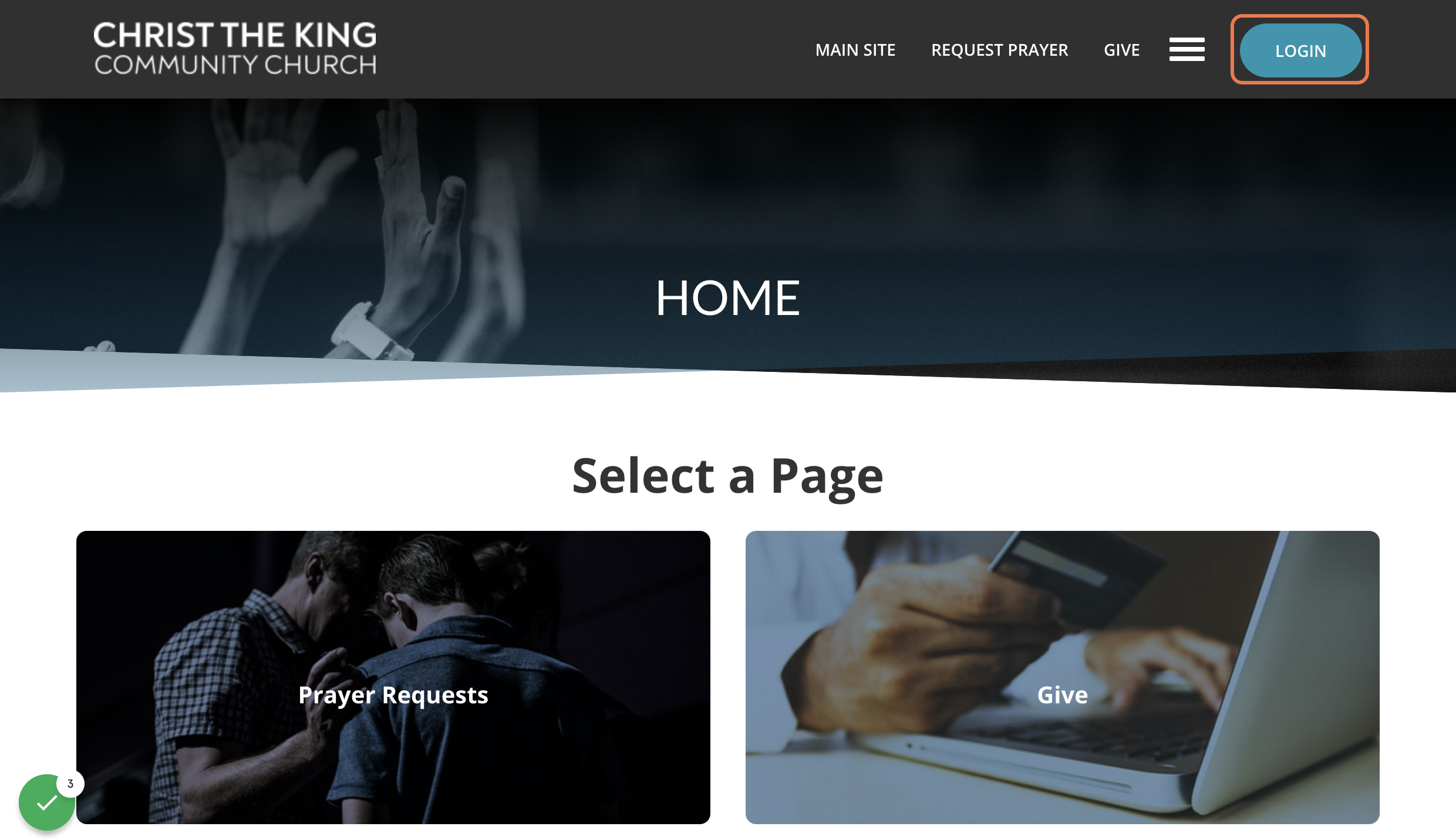 Click on "Login"
