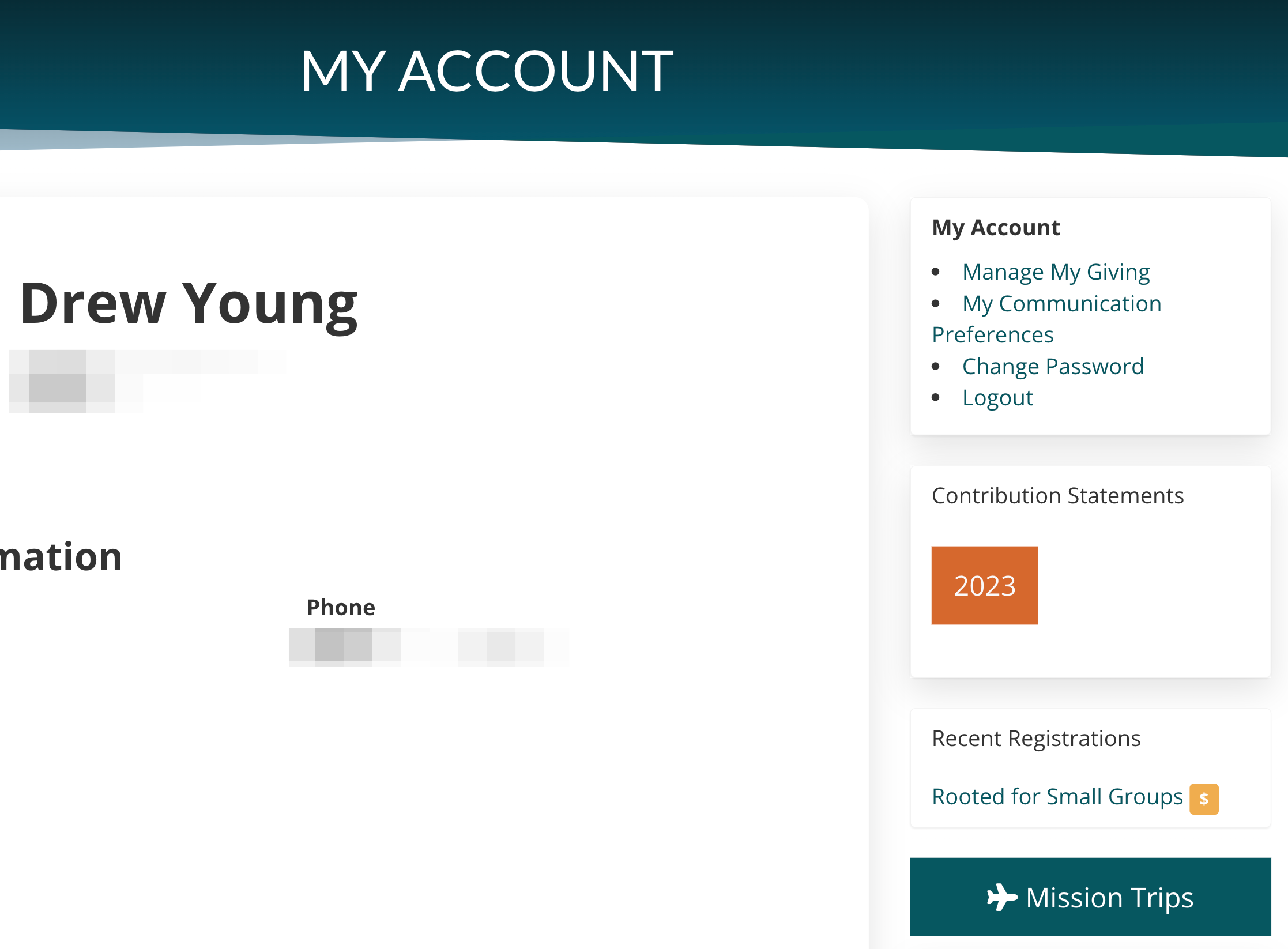 You can also download your contribution statement from the "My Account" page.