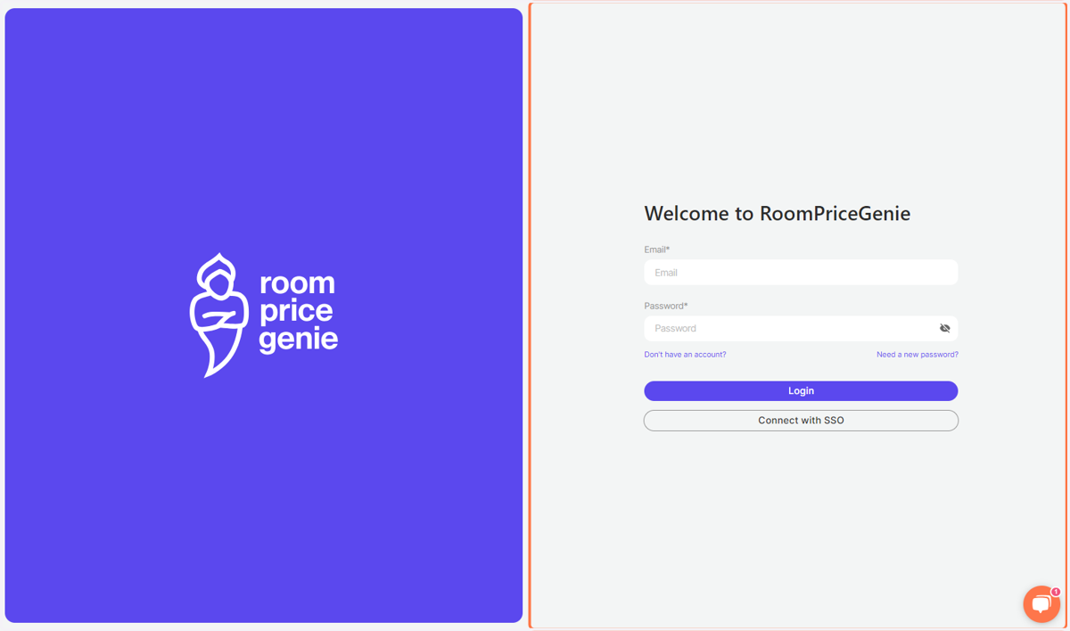 Go to RoomPriceGenie App Login page