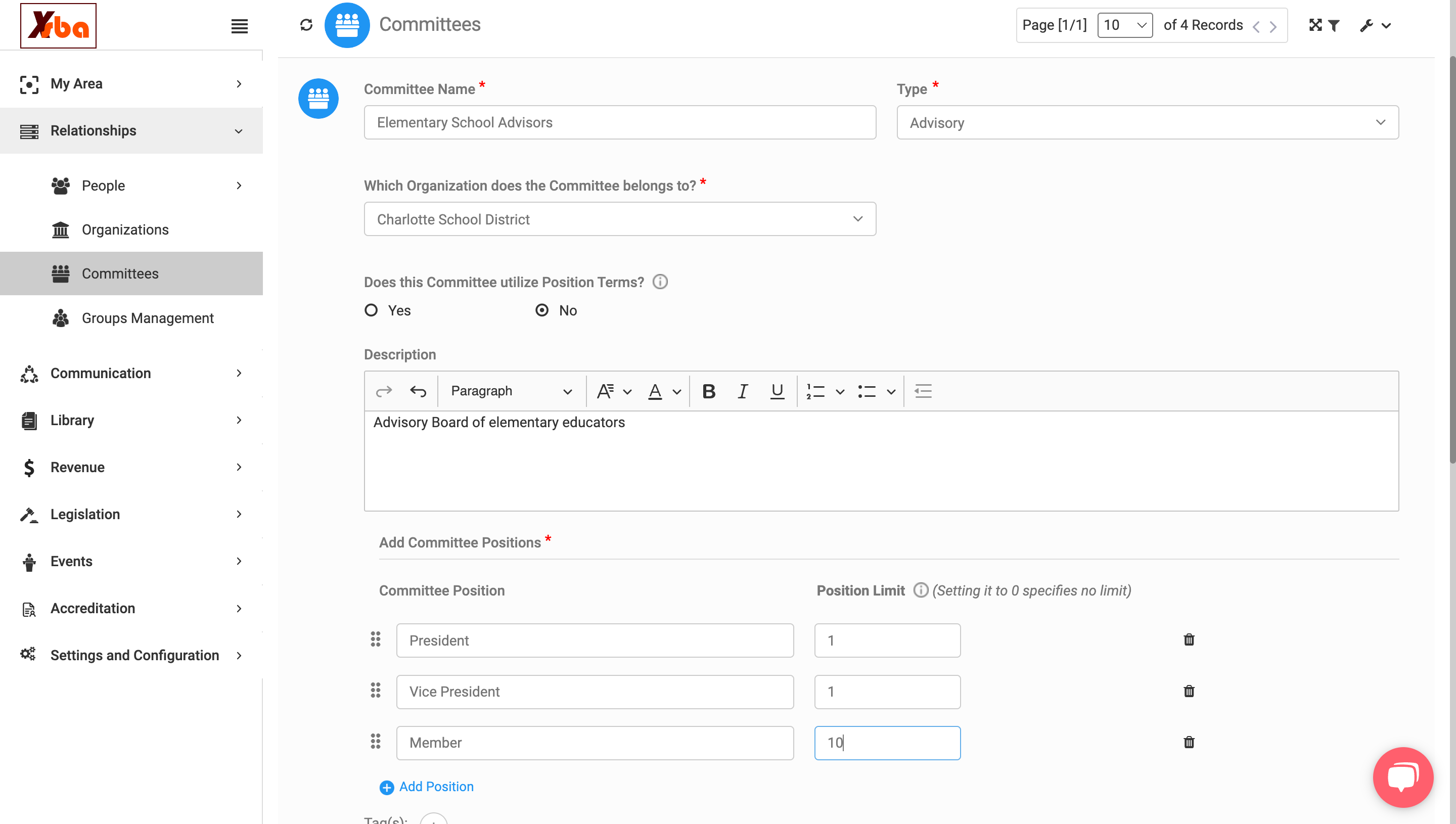 Continue to add positions and position limits