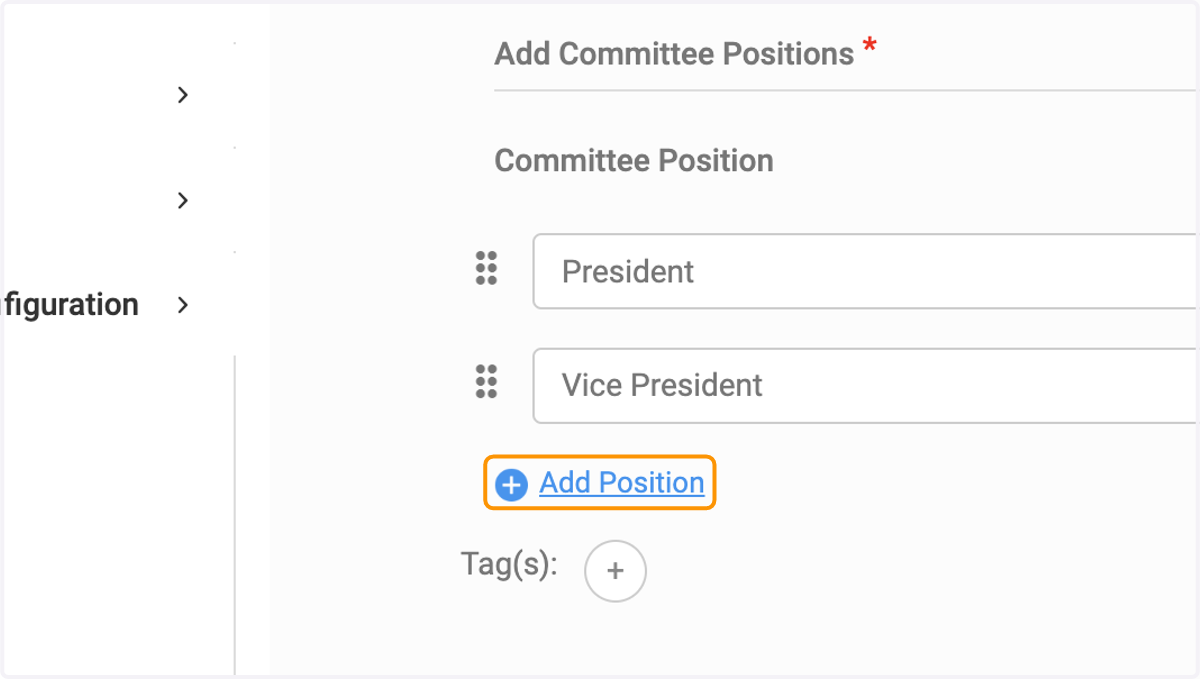 Click on Add Position