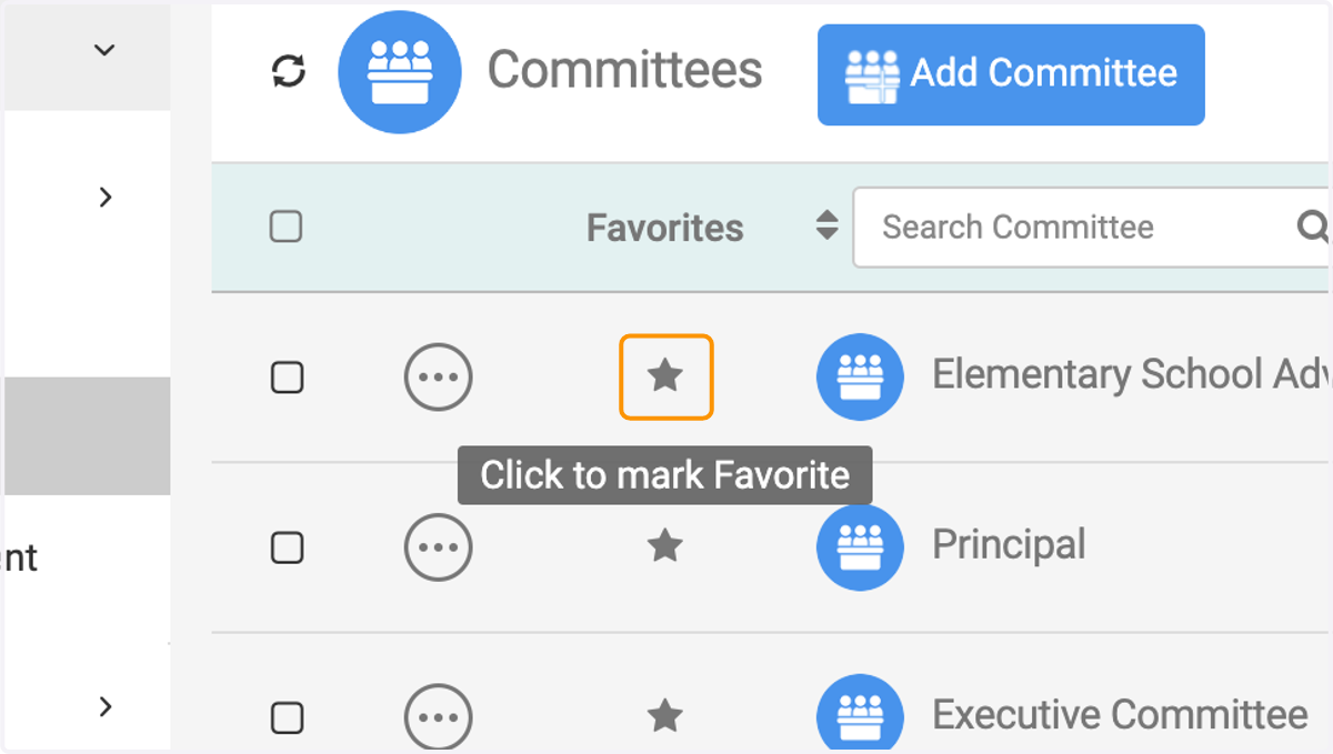 Click on star to mark as a favorite