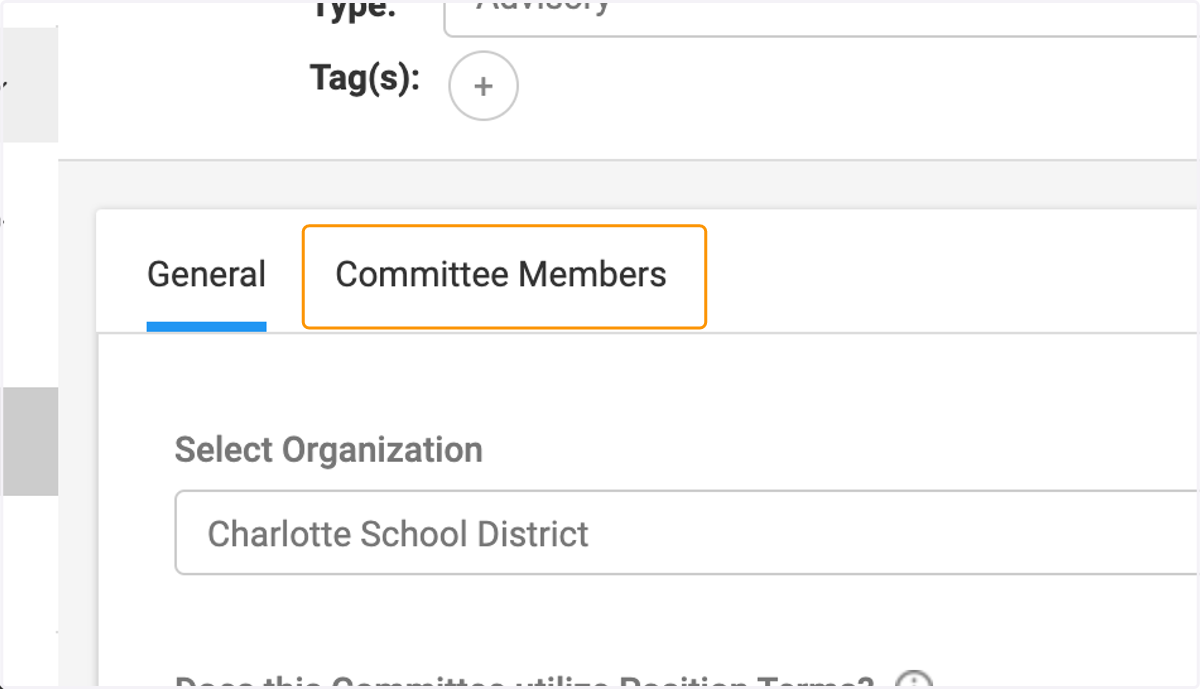 Click on Committee Members