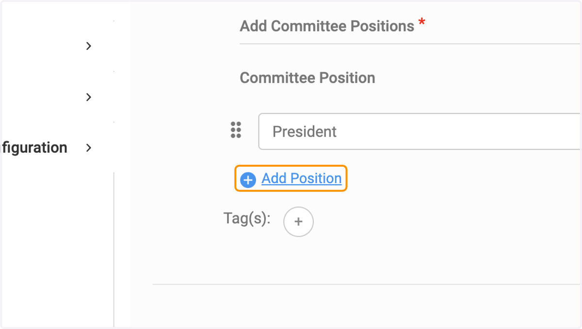 Click on Add Position to add additional positions