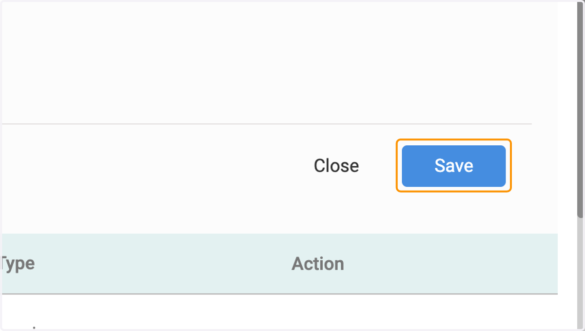 Click on Save when all positions and limits have been added