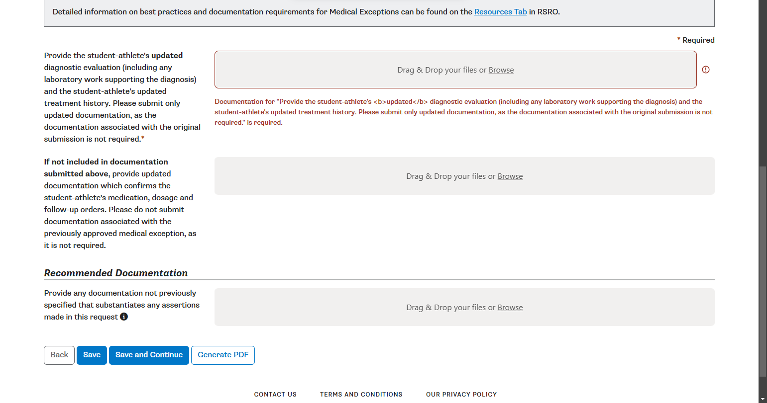 Provide updated documentation.