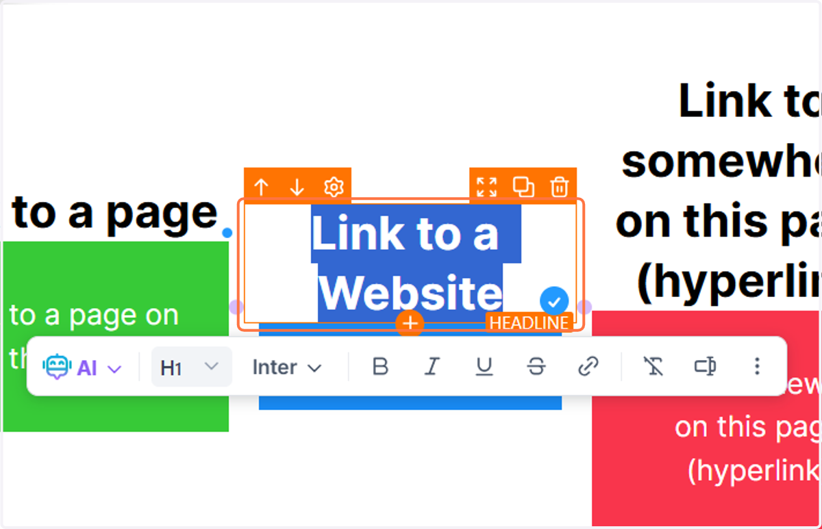 Highlight the text you want to become a link
