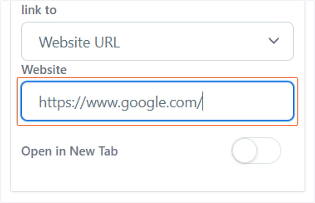 Paste the full URL (including http://)