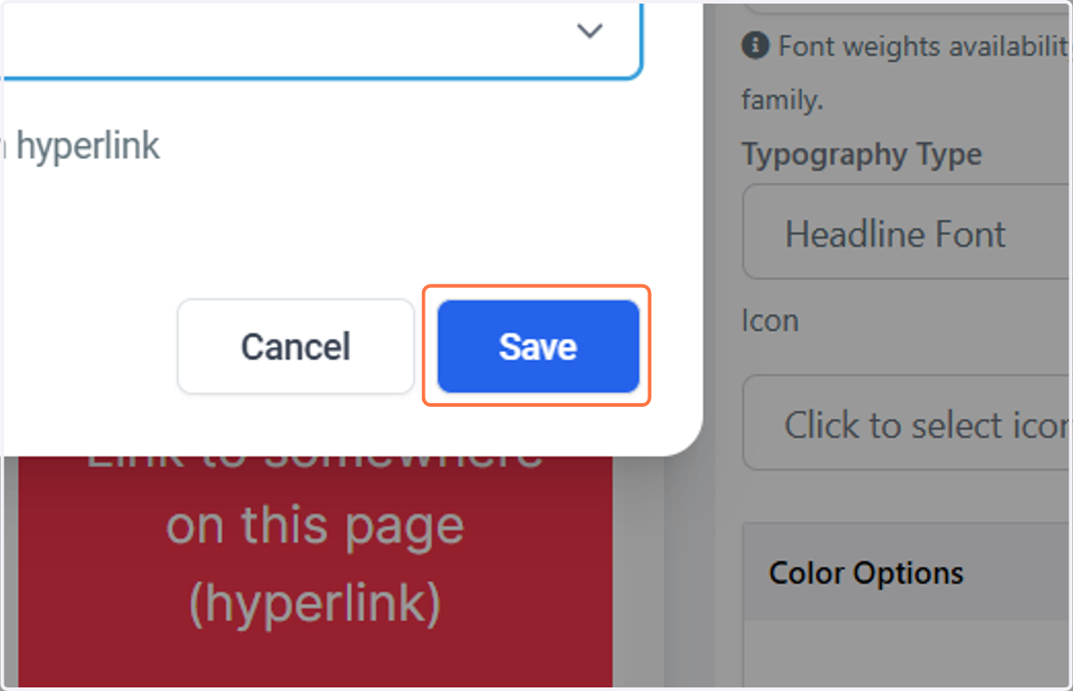 Click on Save