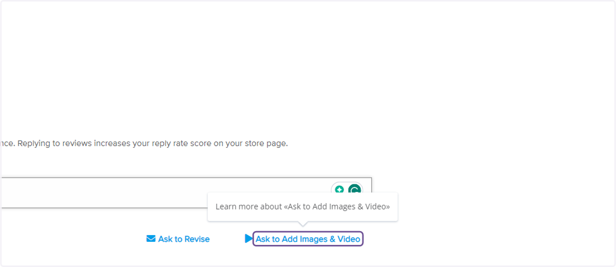 Click on Ask to Add Images & Video