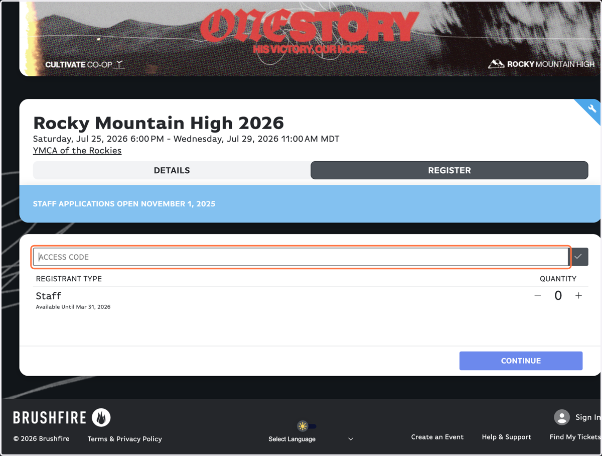 FEB 2-23: Partner groups put in the Access Code from your group leader