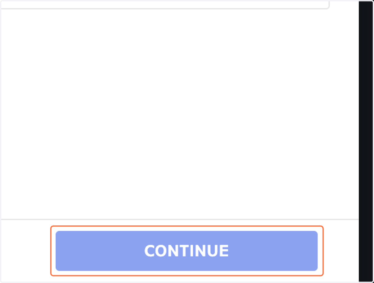 Click on CONTINUE