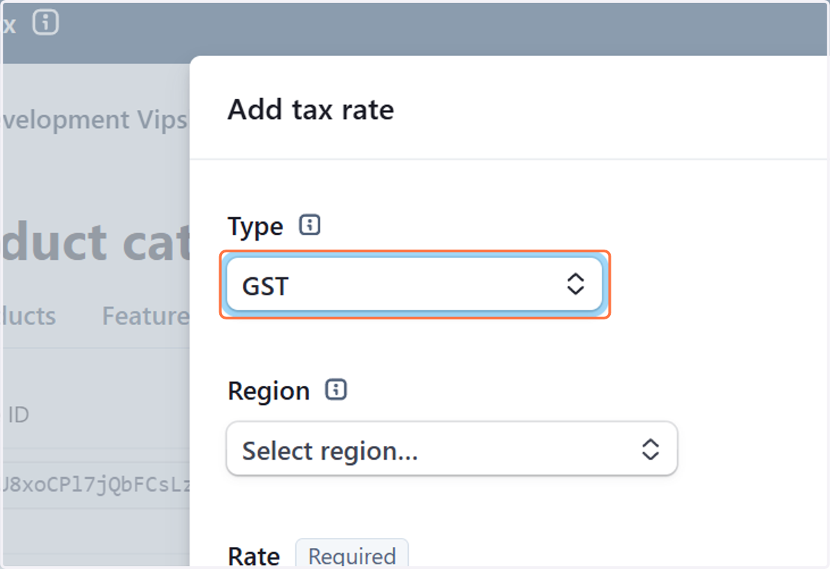 Select Your tax Type