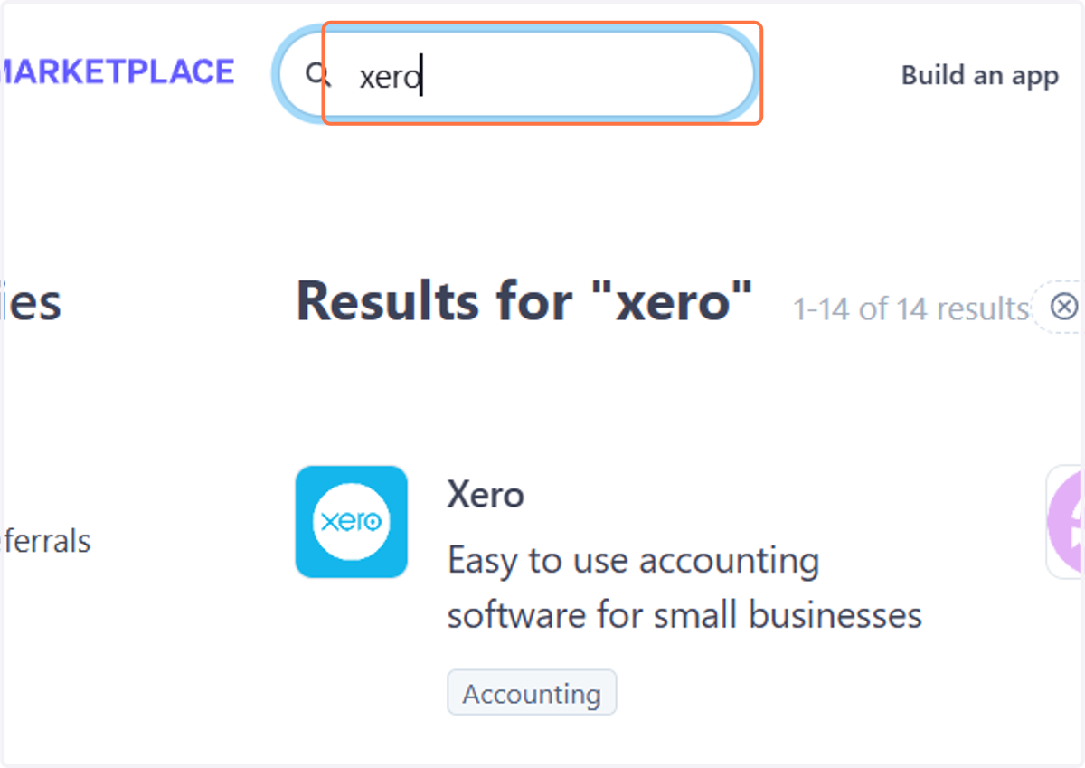 Type "xero"