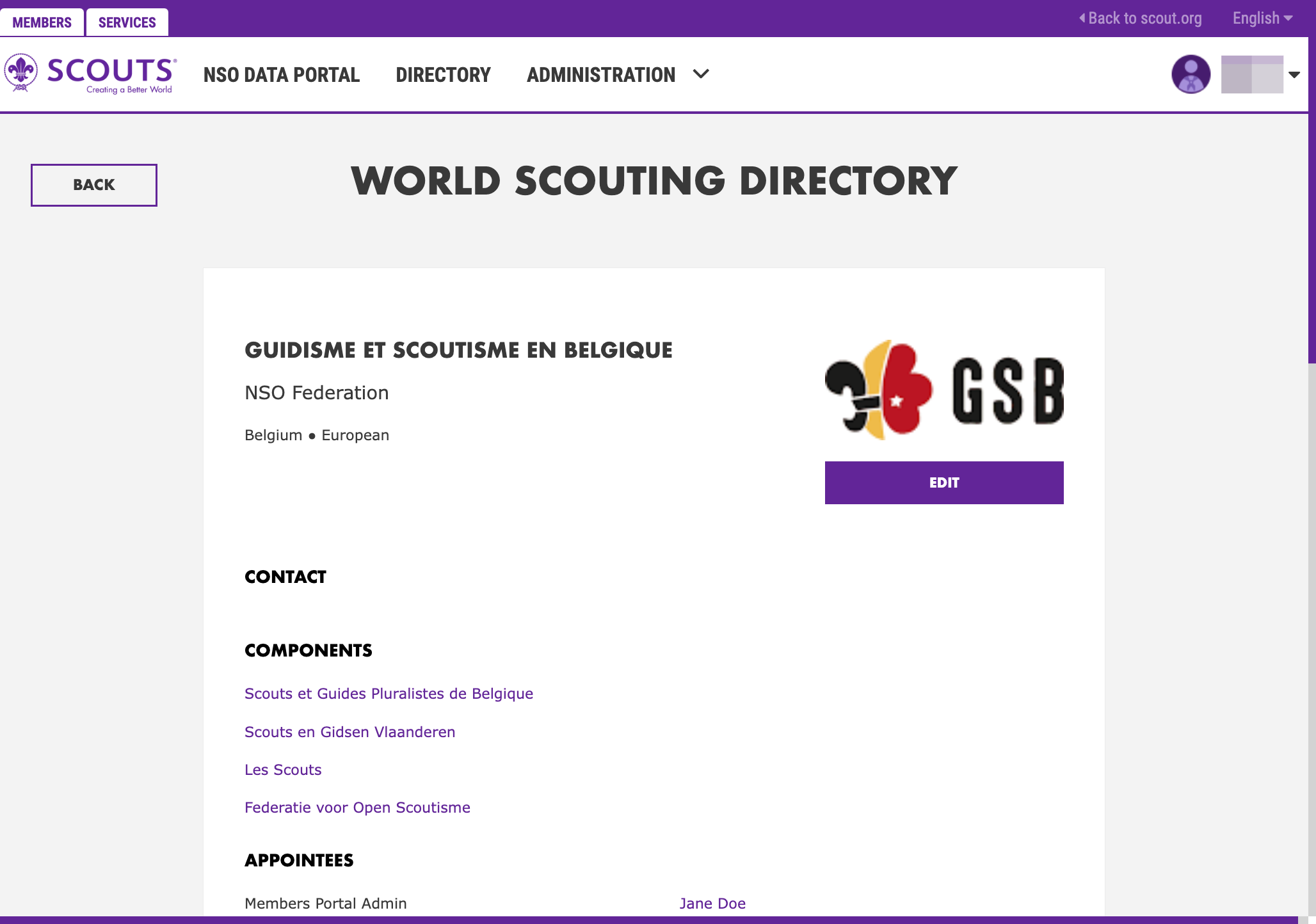 Welcome to the organisation profile