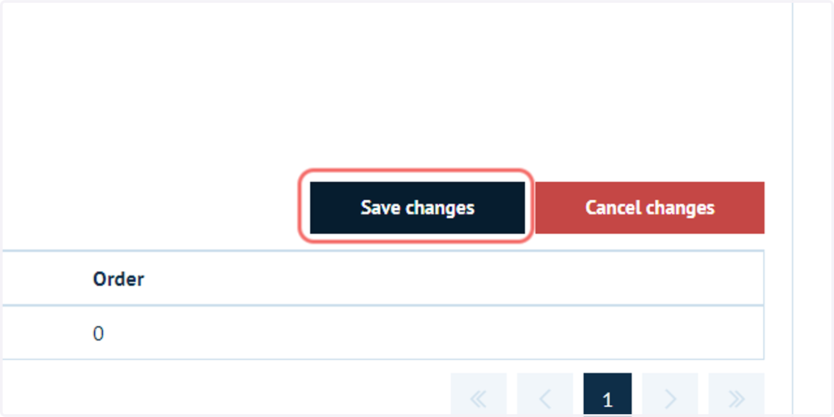 Click on Save changes