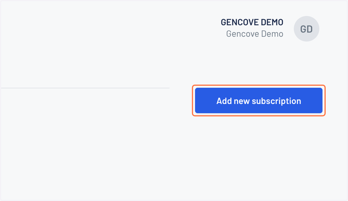 Click on Add new subscription