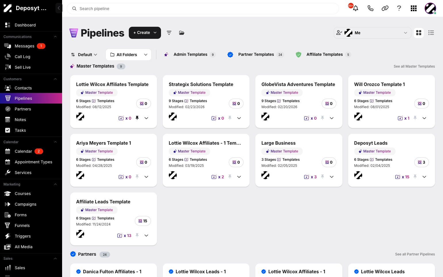 Step 2: In this module, you can track and manage pipelines, stages, and contacts through each stage of your pipelines, giving you a clear view of progress and priorities.