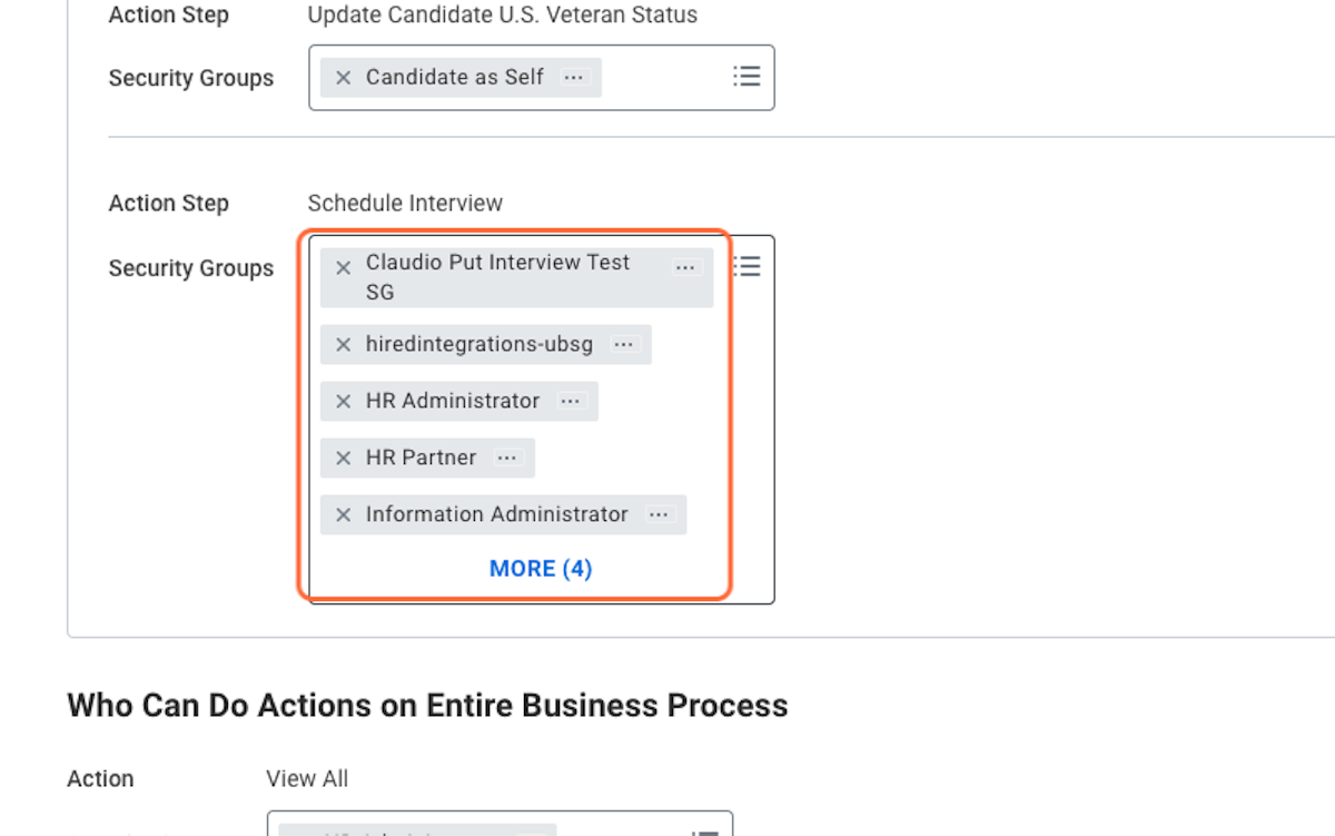 Scroll down and repeat this process for the "Schedule Interview" action step, and click OK