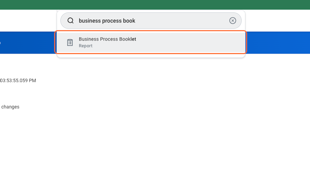 Search for "Business Process Booklet" 