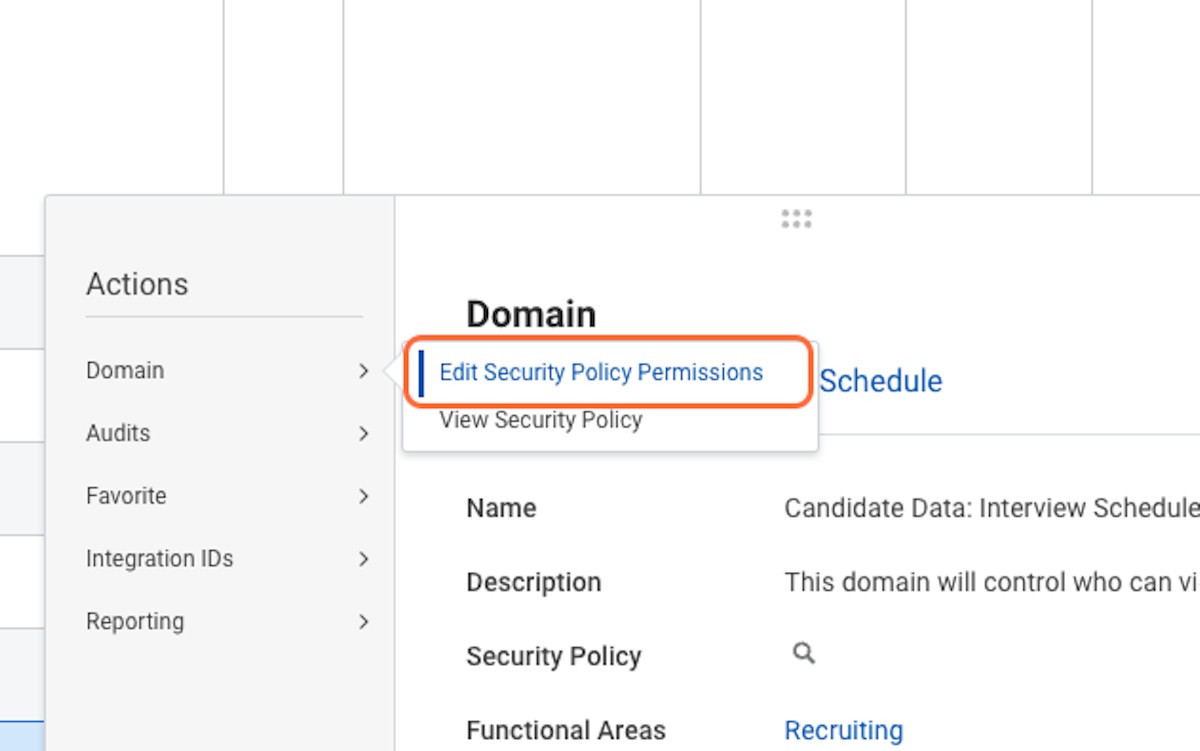 Click on Edit Security Policy Permissions