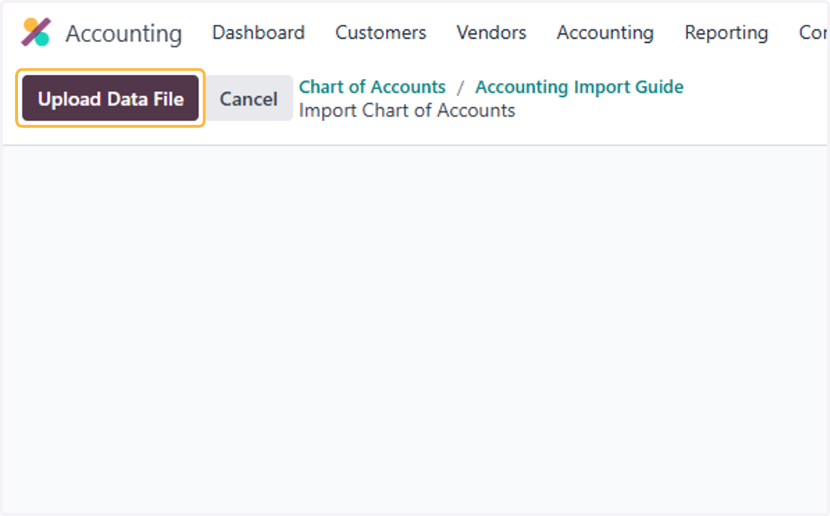 Click on Upload Data File