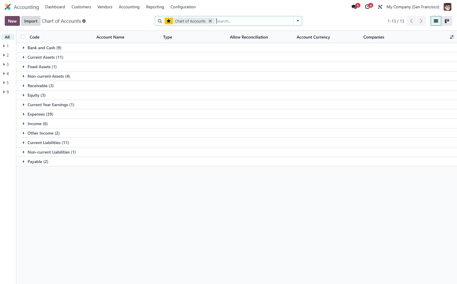 Click on Import