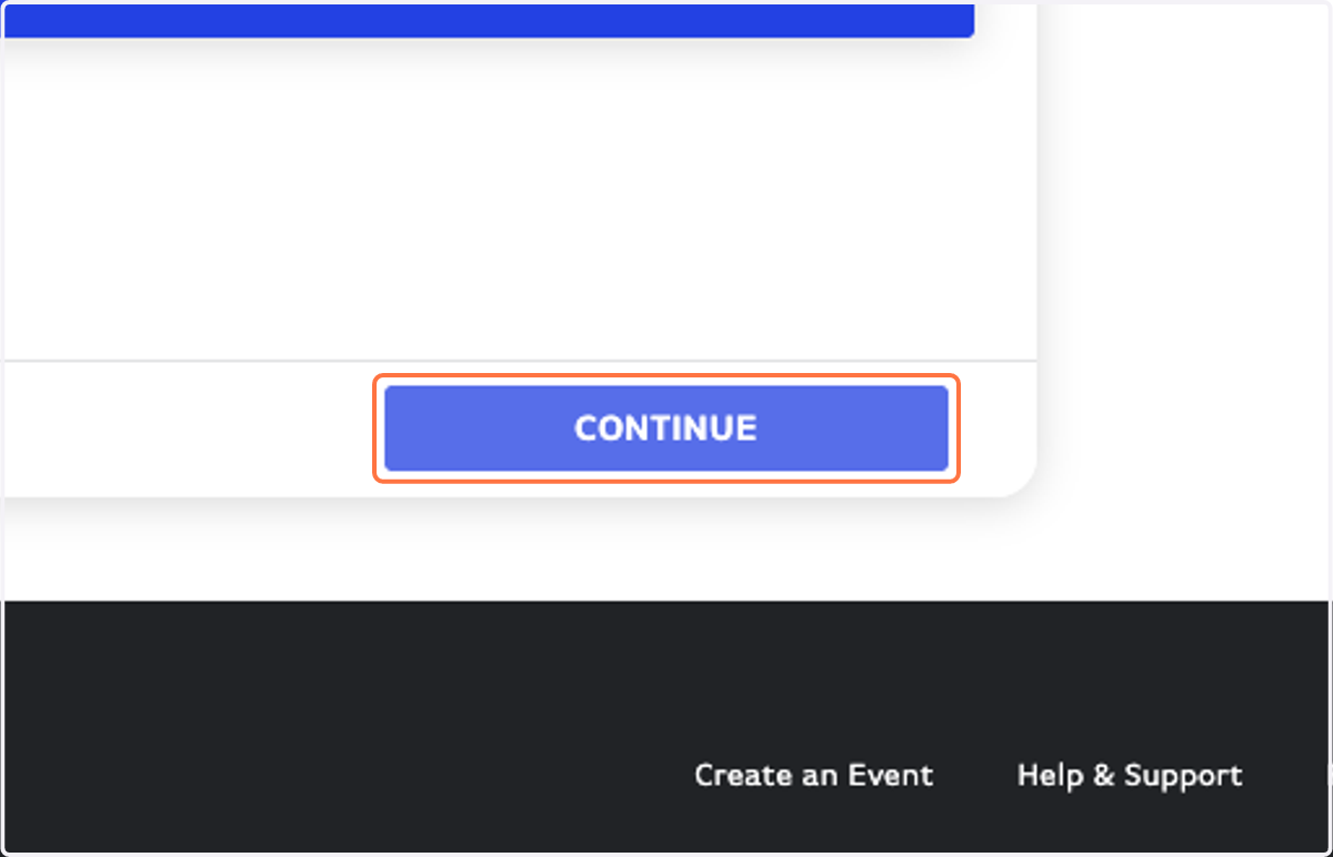 Click on CONTINUE