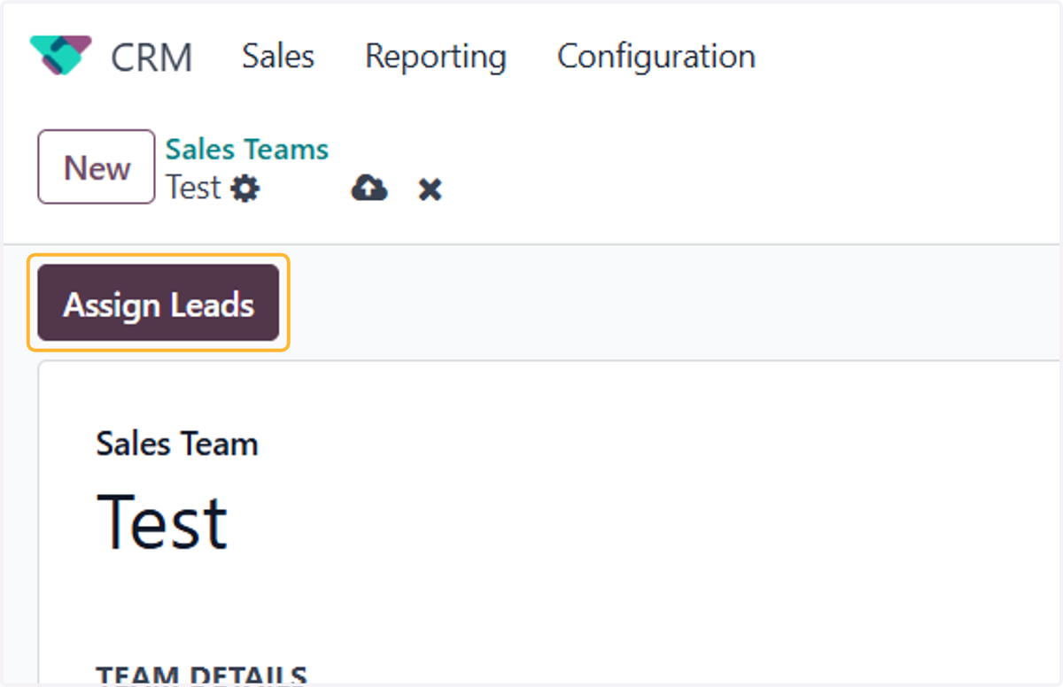 Click on Assign Leads