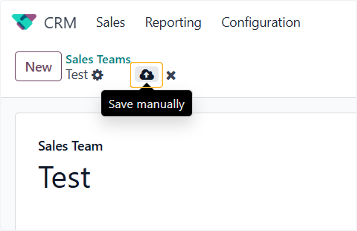Click on Save manually for the system to take effect