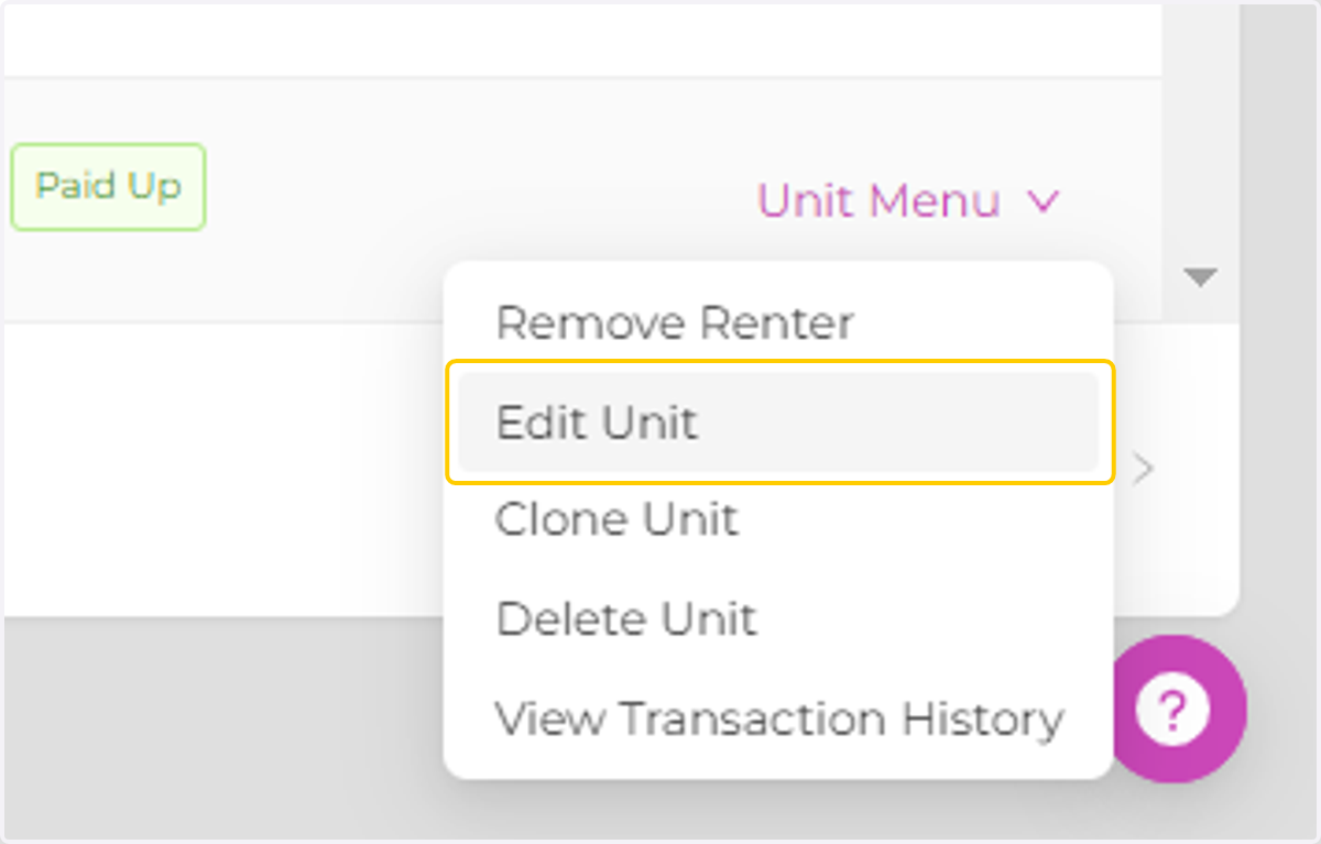 Click on Edit Unit