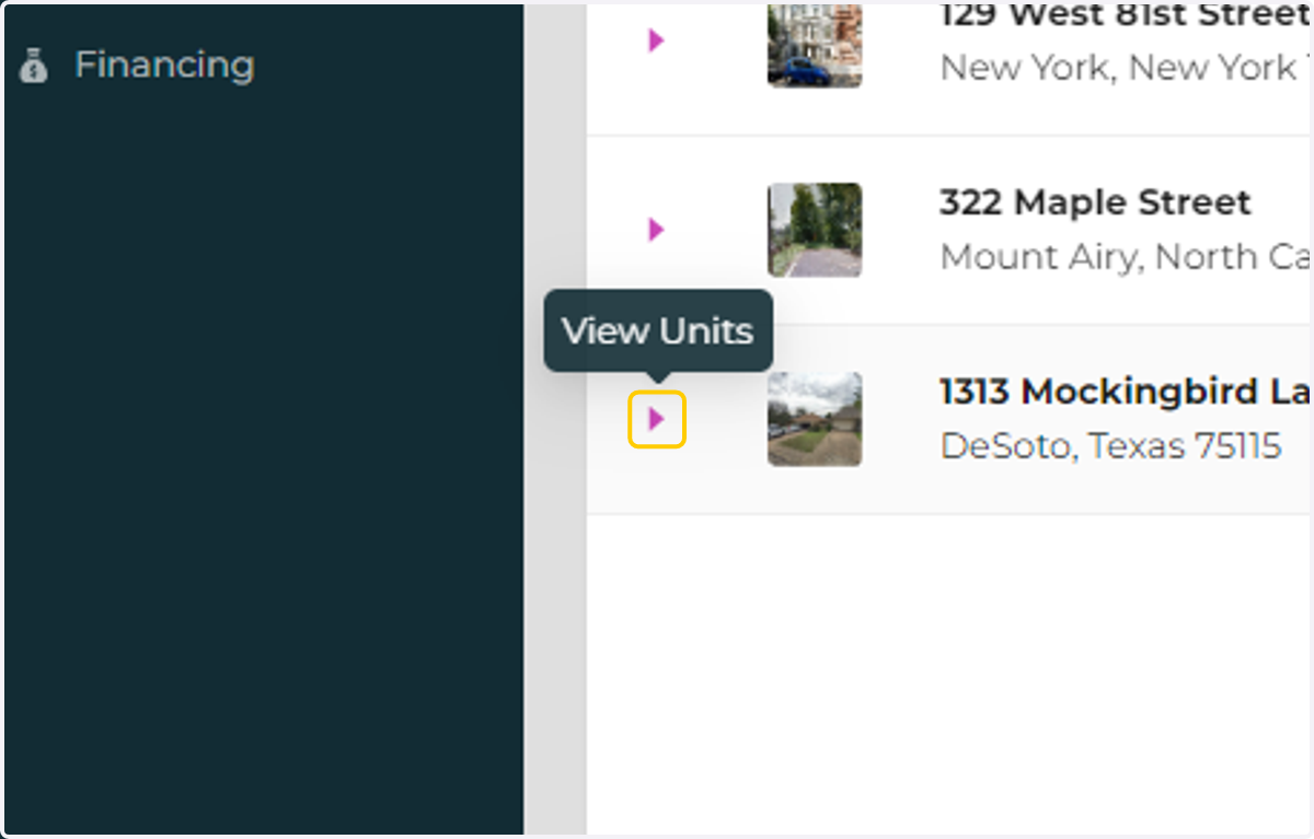 Click on "View Units"