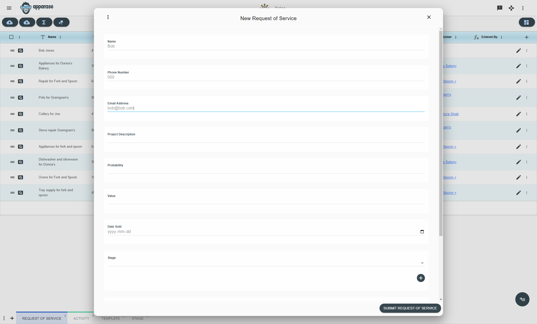 Type an email adress