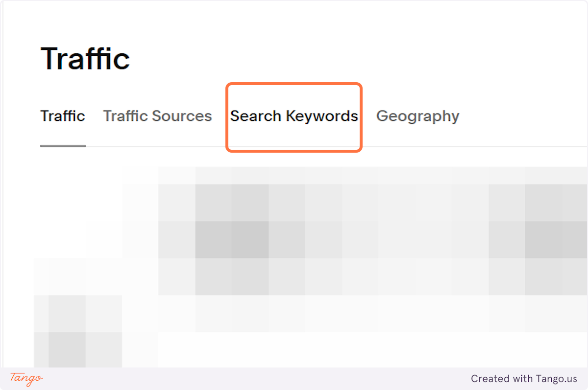 Click on Search Keywords