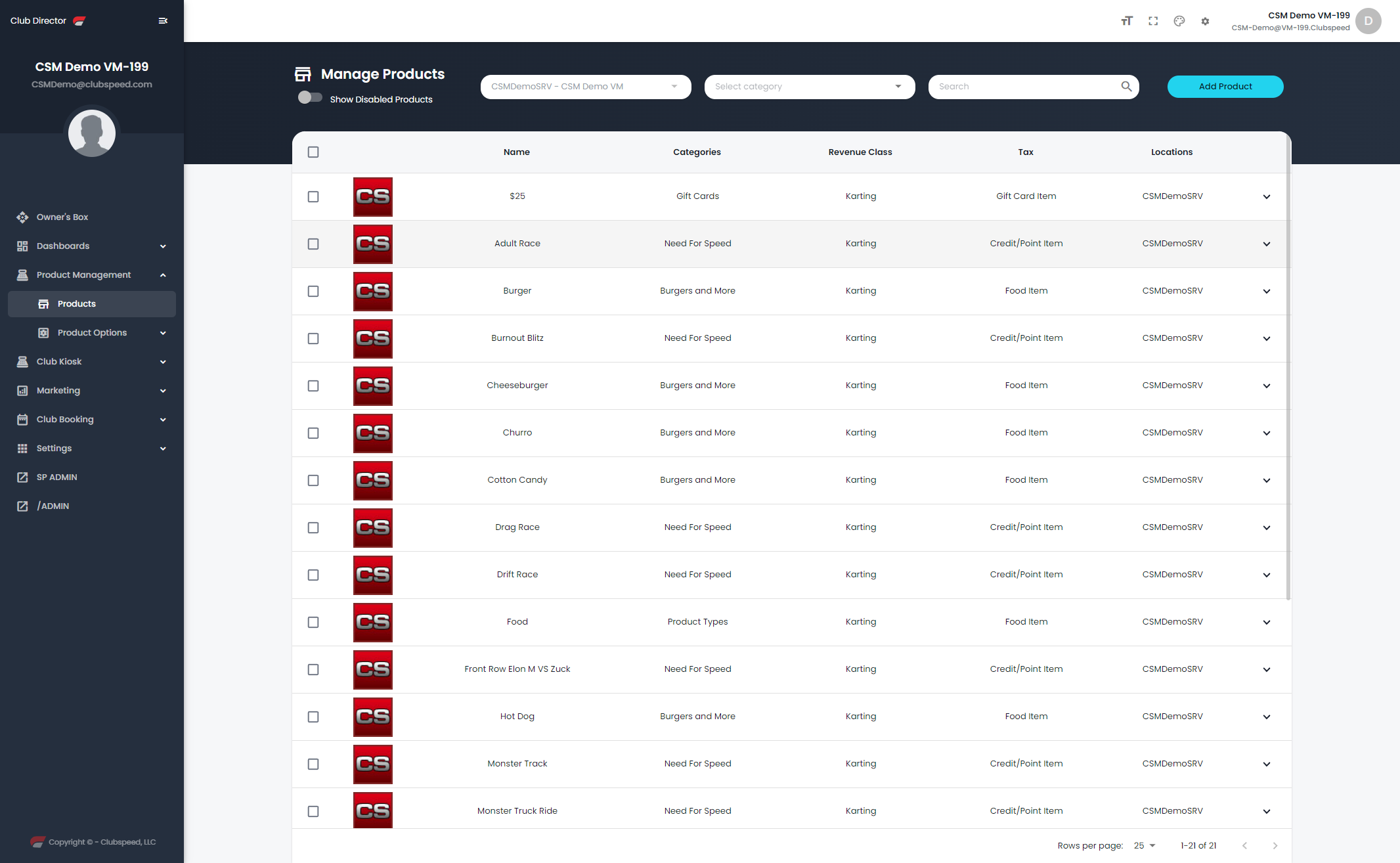Select/Create the product you want to add a schedule to.